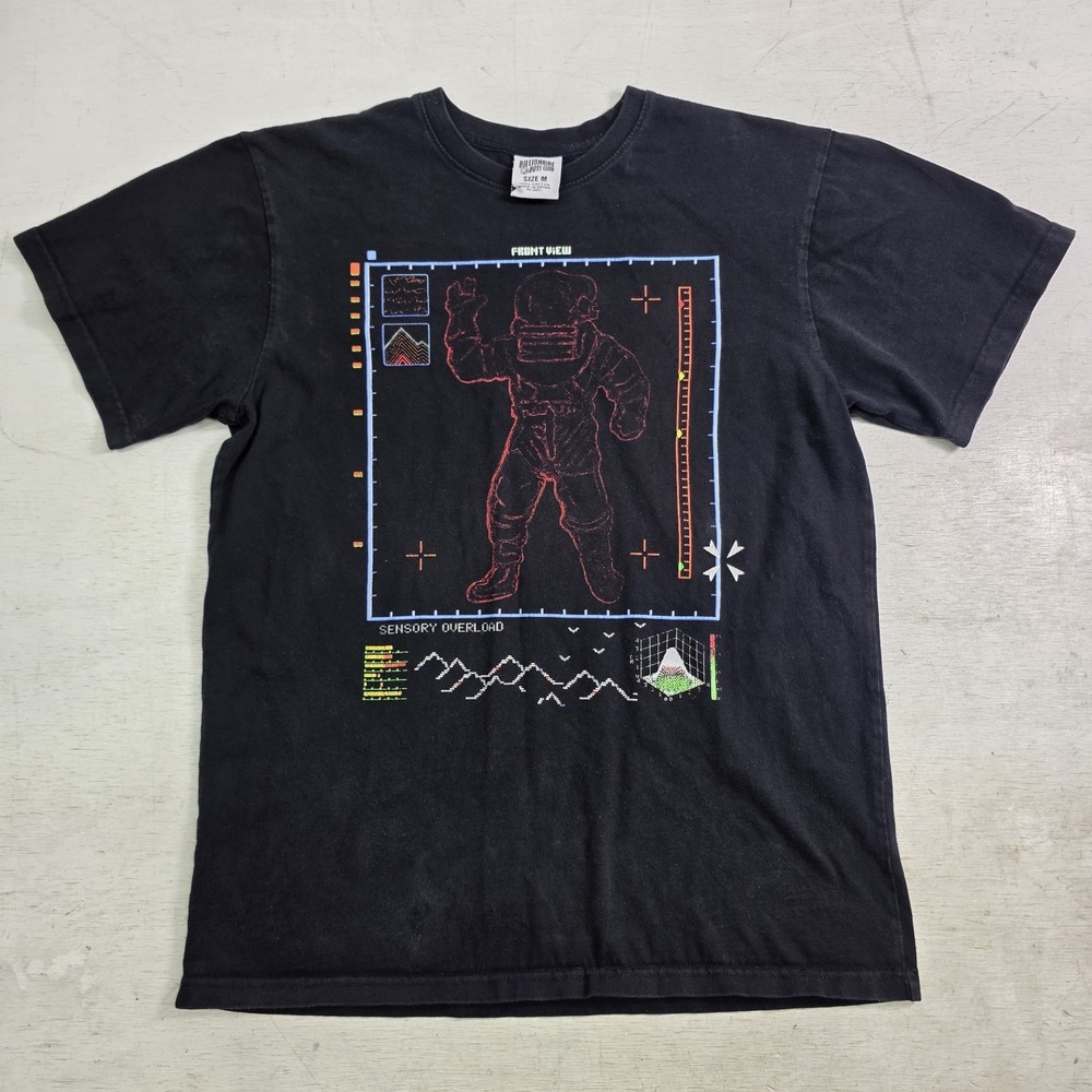 BBC Billionaire Boys Club Sensory Overload Astronaut Graphic Shirt Mens M VGC
